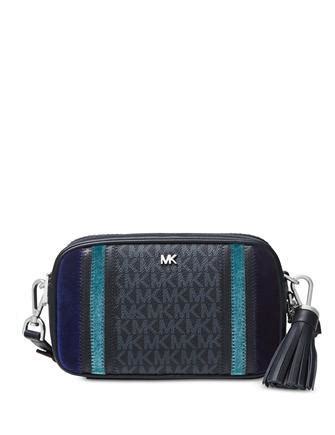 michael michael kors signature tricolor camera bag|Michael Kors camera handbags.